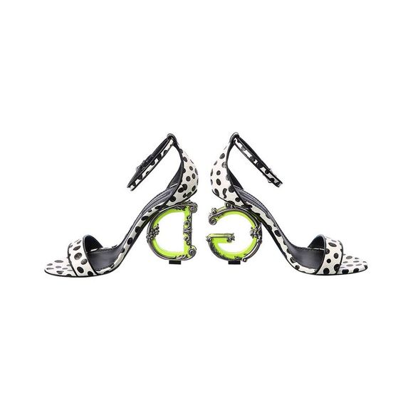 Dolce & Gabbana DG Snakeskin & Leather Sandal - Picture 6 of 6